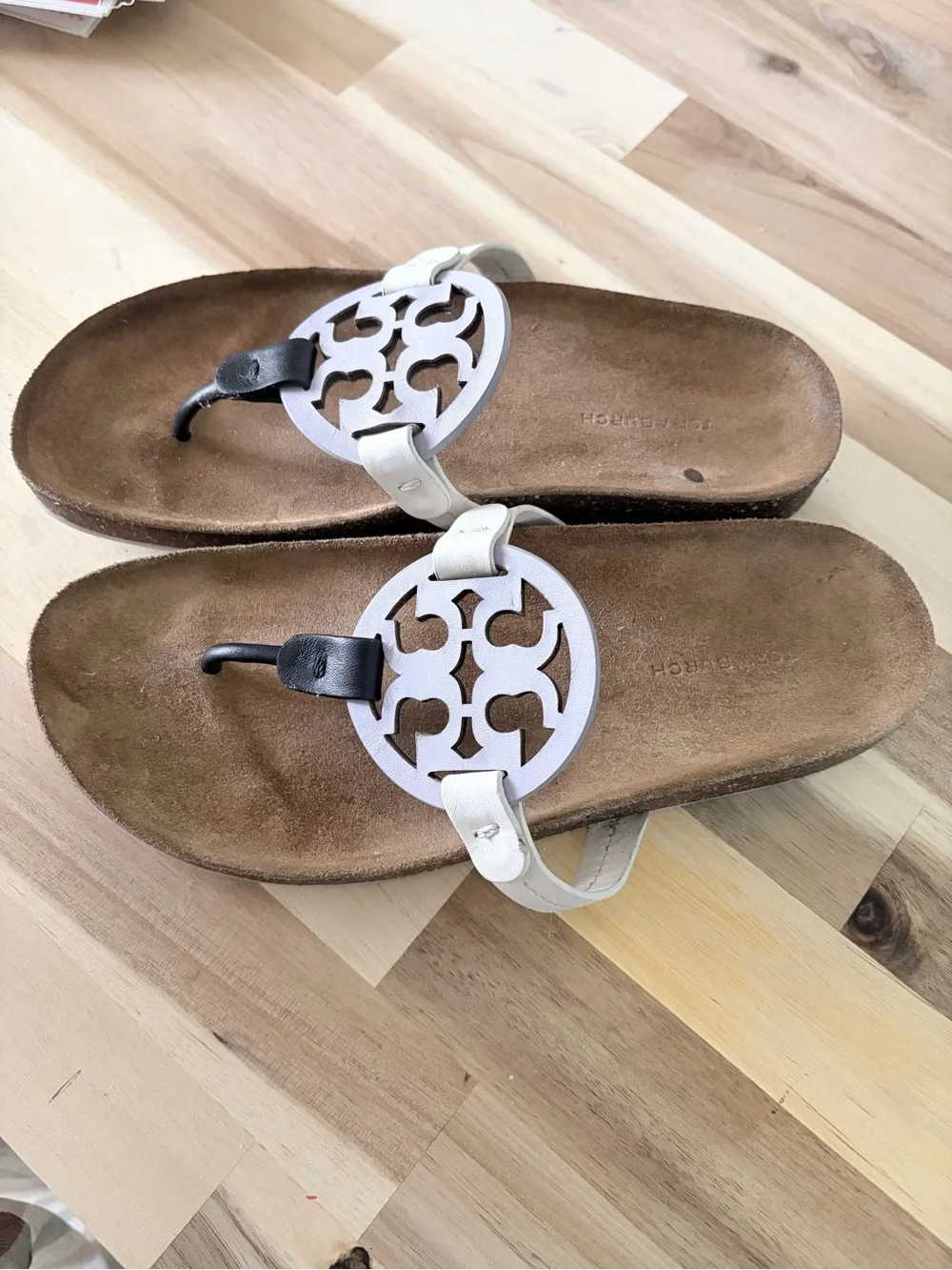 Tory Burch Miller Cloud Sandal Spring Lavender/Perfect Black/New Ivory